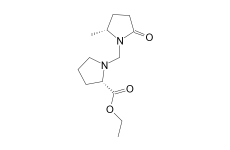 (2S)-1-[[(2R)-2-methyl-5-oxo-1-pyrrolidinyl]methyl]-2-pyrrolidinecarboxylic acid ethyl ester