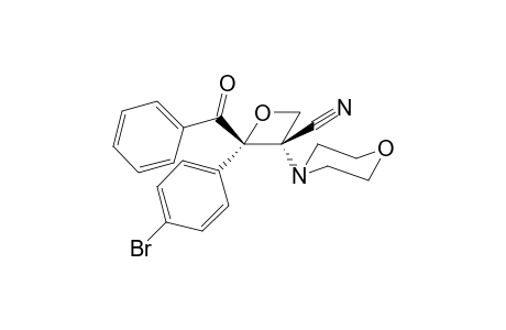 (2S,3S)-2-Benzoyl-2-(p-bromophenyl)-3-morpholino-oxetane-3-carbonitrile