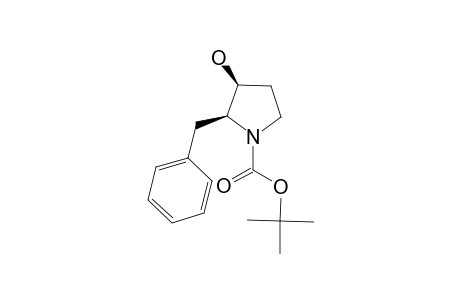 (2S,3S)-2-benzyl-3-hydroxy-pyrrolidine-1-carboxylic acid tert-butyl ester