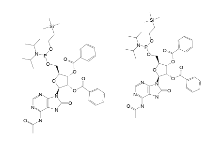 6-N-ACETYL-2',3'-DI-O-BENZOYL-8-OXOADENOSINE-5'-[2-(TRIMETHYLSILYL)-ETHYL-N,N-DIISOPROPYLPHOSPHORAMIDITE]