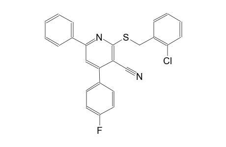 3-pyridinecarbonitrile, 2-[[(2-chlorophenyl)methyl]thio]-4-(4-fluorophenyl)-6-phenyl-