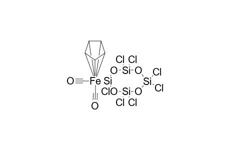 1-[Dicarbonyl(.eta.5-cyclopentadienyl)ferrio]-1,1,3,3,3'.3',5,5-heptachlorocyclotetrasiloxane