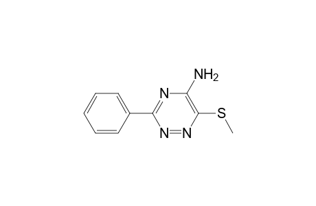 1,2,4-Triazin-5-amine, 6-(methylthio)-3-phenyl-