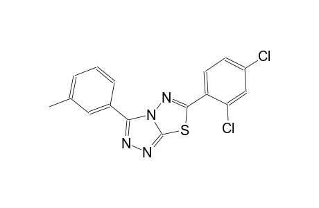6-(2,4-dichlorophenyl)-3-(3-methylphenyl)[1,2,4]triazolo[3,4-b][1,3,4]thiadiazole