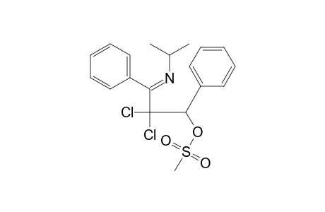 N-(2,2-Dichloro-3-(mesyloxy)-1,3-diphenyl-1-propylidene)isopropylamine