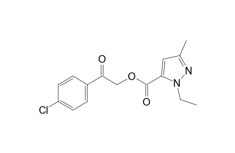 1-ethyl-3-methylpyrazole-5-carboxylic acid, p-chlorophenacyl ester