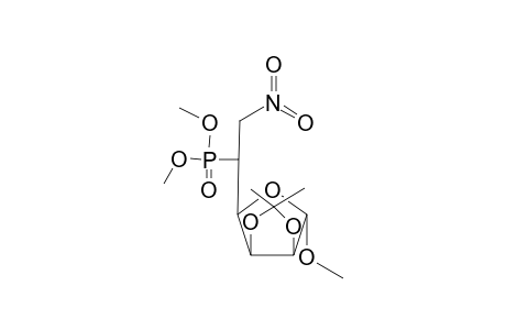 Methyl (5R)-2,3-O-isopropylidene-5,6-dideoxy-6-nitro-.alpha.,D-mannofuranose-dimethoxyphosphine dev.