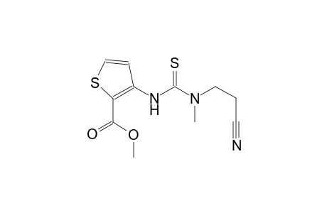 2-thiophenecarboxylic acid, 3-[[[(2-cyanoethyl)methylamino]carbonothioyl]amino]-, methyl ester