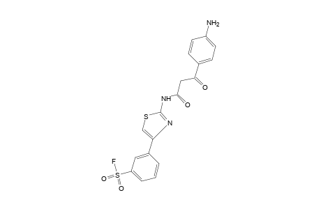 m-{2-[2-(p-aminobenzoyl)acetamido]-4-thiazolyl}benzenesulfonyl fluoride