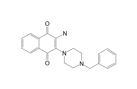 2-Amino-3-(4-benzylpiperazino)-1,4-naphthoquinone