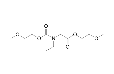 Glycine, N-ethyl-N-(2-methoxyethoxycarbonyl)-, 2-methoxyethyl ester