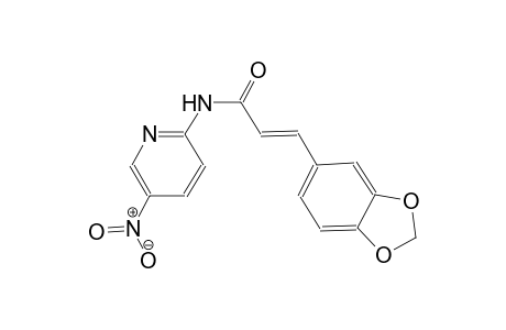 (2E)-3-(1,3-benzodioxol-5-yl)-N-(5-nitro-2-pyridinyl)-2-propenamide