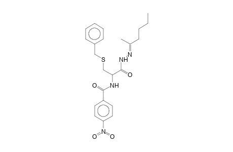 N-(1-[(Benzylsulfanyl)methyl]-2-[(2E)-2-(1-methylpentylidene)hydrazino]-2-oxoethyl)-4-nitrobenzamide