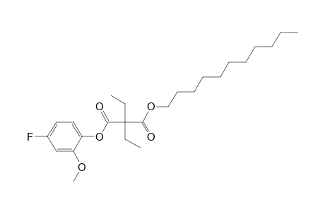 Diethylmalonic acid, 4-fluoro-2-methoxyphenyl undecyl ester