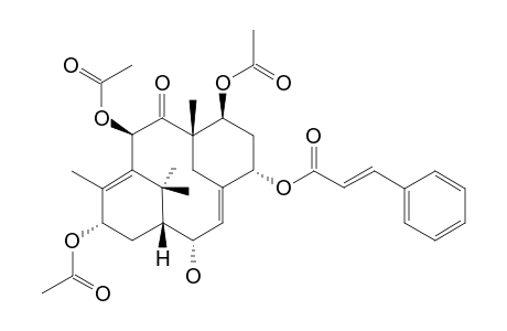 5-ALPHA-CINNAMYLOXY-7-BETA,10-BETA,13-ALPHA-TRIACETOXY-2(3-20)-ABEOTAXA-A-ALPHA-HYDROXY-4(20),11-DIEN-9-ONE