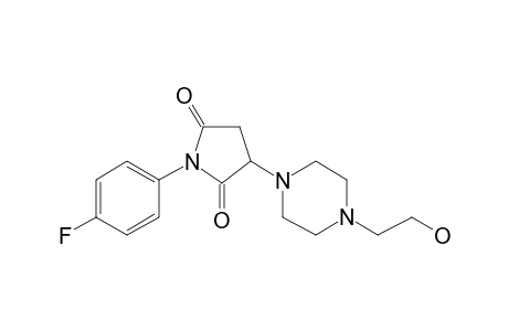 Pyrrolidine-2,5-dione, 3-[4-(2-hydroxyethyl)-1-piperazinyl]-1-(4-fluorophenyl)-