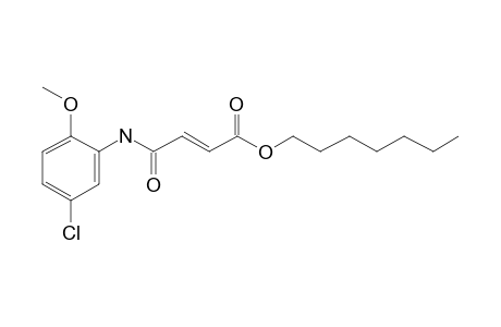 Fumaric acid, monoamide, N-(2-methoxy-5-chlorophenyl)-, heptyl ester