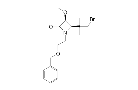 cis-1-(2-Benzyloxymethyl)-4-[(2-bromo-1,1-dimethyl)-ethyl]-3-methoxy-azetidin-2-one