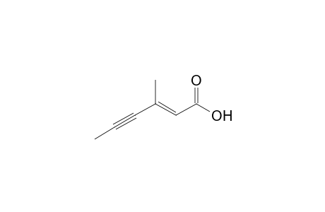 (E)-3-Methyl-2-hexen-4-ynoic acid