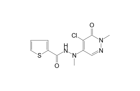 2-thiophenecarboxylic acid, 2-(5-chloro-1,6-dihydro-1-methyl-6-oxo-4-pyridazinyl)-2-methylhydrazide