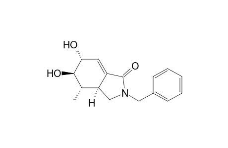 1H-Isoindol-1-one, 2,3,3a,4,5,6-hexahydro-5,6-dihydroxy-4-methyl-2-(phenylmethyl)-, (3a.alpha.,4.alpha.,5.beta.,6.alpha.)-