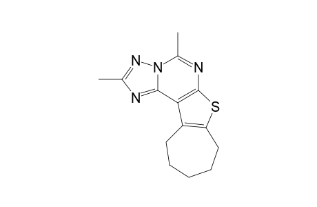 4,2-DIMETHYL-8,9,10,11-TETRAHYDRO-7H-CYCLOHEPTA-[4,5]-THIENO-[3,2-E]-[1,2,4]-TRIAZOLO-[2,3-C]-PYRIMIDINE