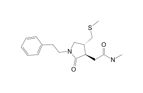 N-Methyl-2-{(3R,4R)-4-[(methylthio)methyl]-2-oxo-1-phenethylpyrrolidin-3-yl}acetamide