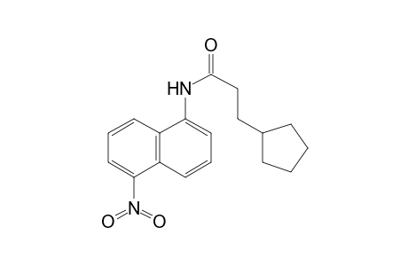 3-Cyclopentyl-N-(5-nitro-naphthalen-1-yl)-propionamide