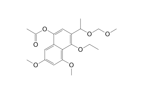 1-(4'-Acetoxy-6',8'-dimethoxy-1'-ethoxy-2'-naphthalenyl)-1-(methoxymethoxy)-ethane