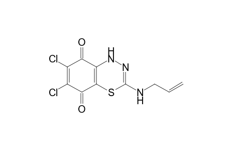 3-ALLYLAMINO-6,7-DICHLORO-1H-BENZO-[1,3,4]-THIADIAZINE-5,8-DIONE