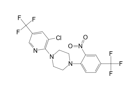 1-[3-chloranyl-5-(trifluoromethyl)pyridin-2-yl]-4-[2-nitro-4-(trifluoromethyl)phenyl]piperazine