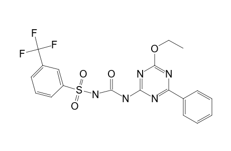 1-(4-Ethoxy-6-phenyl-1,3,5-triazin-2-yl)-3-[3-(trifluoromethyl)phenyl]sulfonyl-urea