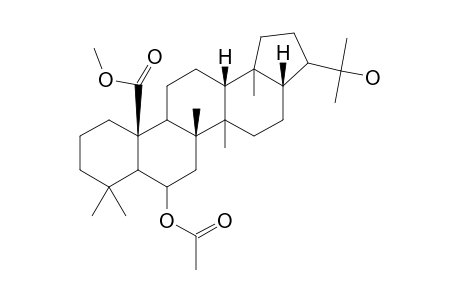 Methyl 6.alpha-acetoxy-22-hydroxyhopan-25-oate