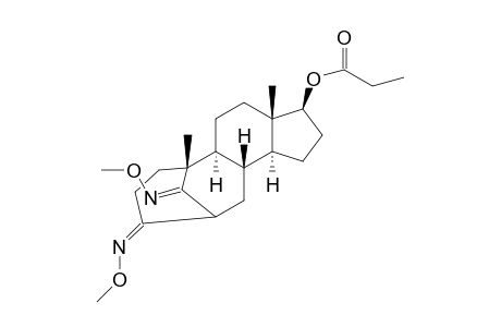 4-NOR-3,5-SECOANDROSTAN-17.BETA.-OL-3,5-DIONE(3,5-DI-O-METHYLOXIME-17.BETA.-PROPIONATE)