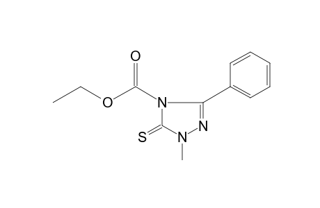 1-methyl-3-phenyl-5-thioxo-delta square-1,2,4-triazoline-4-carboxylic acid, ethyl ester