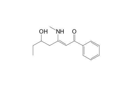 1-Phenyl-5-hydroxy-3-(N-methylamino)hept-2-en-1-one