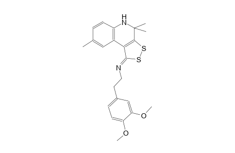 benzeneethanamine, N-[(1Z)-4,5-dihydro-4,4,8-trimethyl-1H-[1,2]dithiolo[3,4-c]quinolin-1-ylidene]-3,4-dimethoxy-