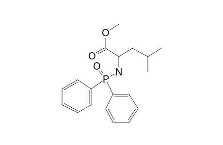 Methyl 2-[diphenylphosphinylamino]-2-isobutylacetate