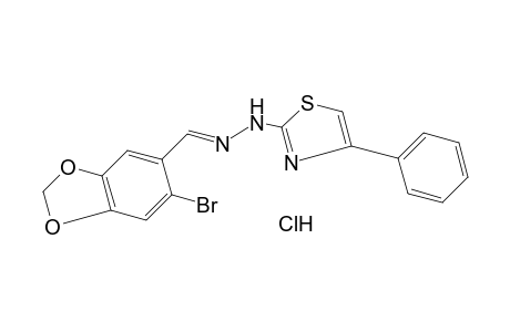 6-bromopiperonal, (4-phenyl-2-thiazolyl)hydrazone, monohydrochloride