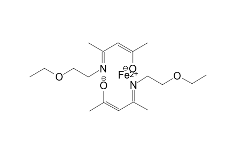 N-(2'-ethoxyethyl)-2-penten-2-on-4-iminate iron(II)