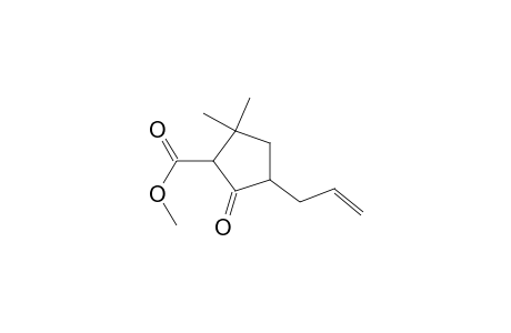 Cyclopentanecarboxylic acid, 2,2-dimethyl-5-oxo-4-(2-propenyl)-, methyl ester