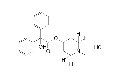 Benzilic acid, ester with 1-methyl-4-piperidinol, hydrochloride