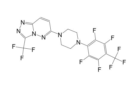 6-(4-[2,3,5,6-Tetrafluoro-4-(trifluoromethyl)phenyl]-1-piperazinyl)-3-(trifluoromethyl)[1,2,4]triazolo[4,3-b]pyridazine