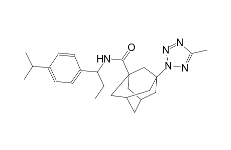 N-[1-(4-isopropylphenyl)propyl]-3-(5-methyl-2H-tetraazol-2-yl)-1-adamantanecarboxamide