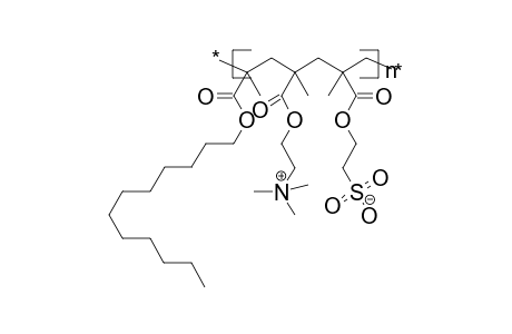 Poly(dodecyl methacrylate-co-trimethylammoniumethyl methacrylate-co-sulfonatoethyl methacrylate)