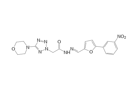 5-morpholino-2H-tetrazole-2-acetic acid, [5-(m-nitrophenyl)furfurylidene]hydrazide