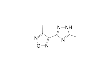 1,2,5-Oxadiazole, 3-methyl-4-(5-methyl-1H-1,2,4-triazol-3-yl)-