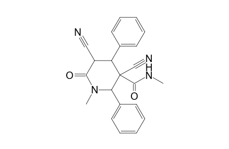 3,5-dicyano-6-keto-N,1-dimethyl-2,4-diphenyl-nipecotamide