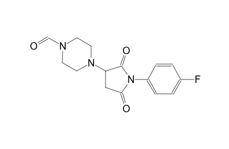 4-[1-(4-fluorophenyl)-2,5-dioxo-3-pyrrolidinyl]-1-piperazinecarbaldehyde