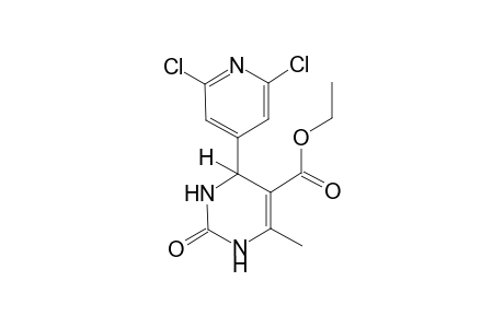 4-(2,6-dichloro-4-pyridyl)-6-methyl-2-oxo-1,2,3,4-tetrahydro-5-pyrimidinecarboxylic acid, ethyl ester